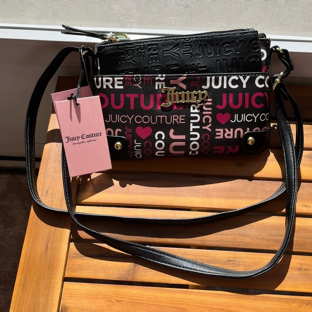 NWT- Juicy Couture Crossbody With Pullout Pouch.